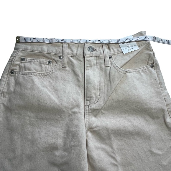 J. Crew Slouchy boyfriend Jeans In Ecru Size 25 - Picture 9 of 11